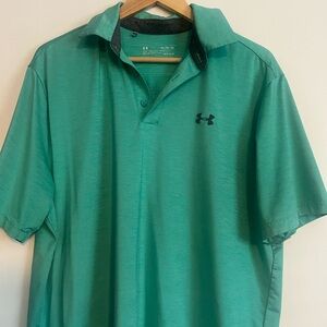 Men’s Under Armour polo - green - size XL.